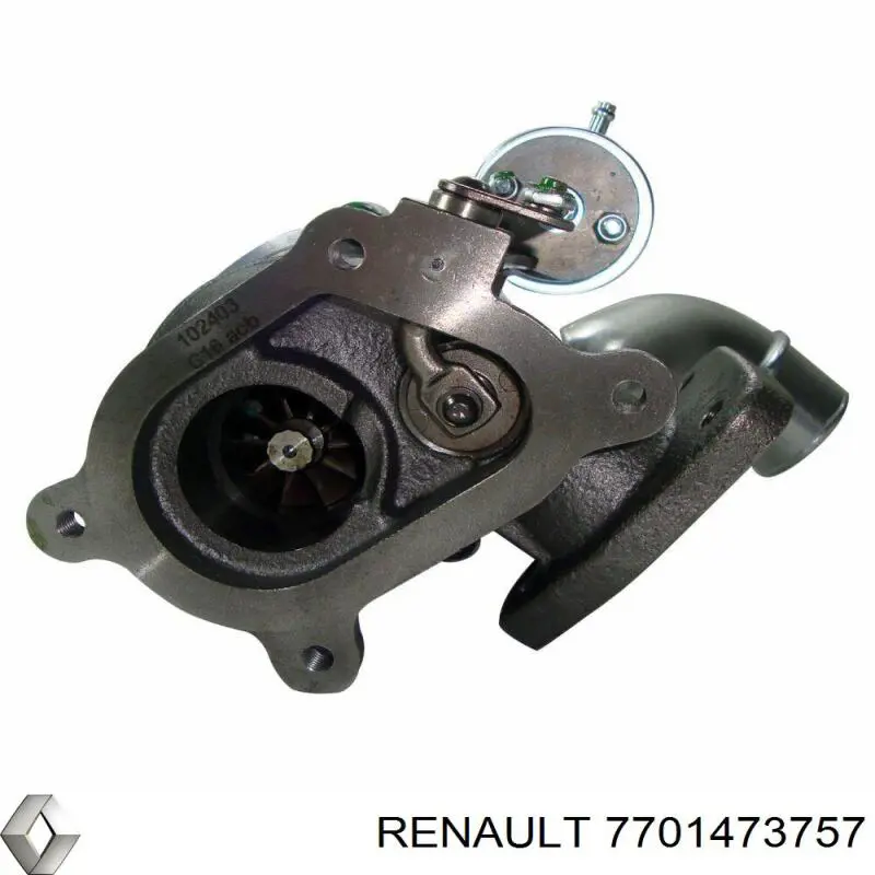 7701473757 Renault (RVI) турбина