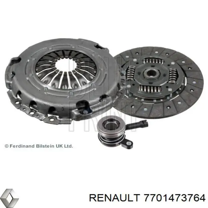 Купить 7701473764 Renault (RVI) Комплект сцепления (диск, корзина, подшипник)