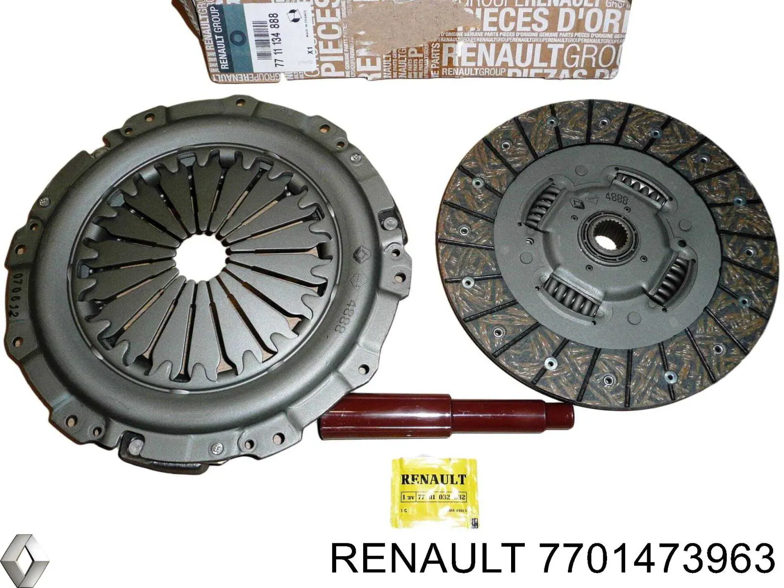 Купить 7701473963 Renault (RVI) Комплект сцепления (диск, корзина, подшипник)