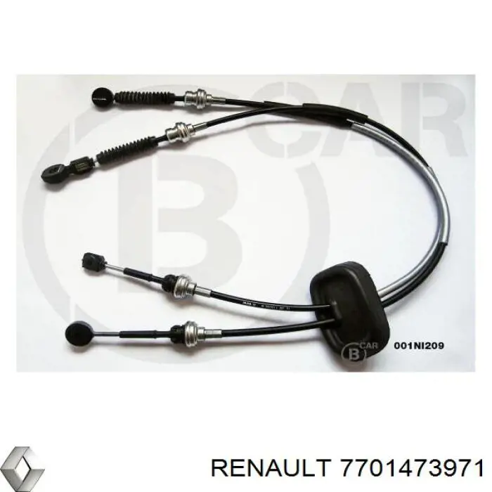 Трос переключения передач сдвоенный 7701473971 Renault (RVI)