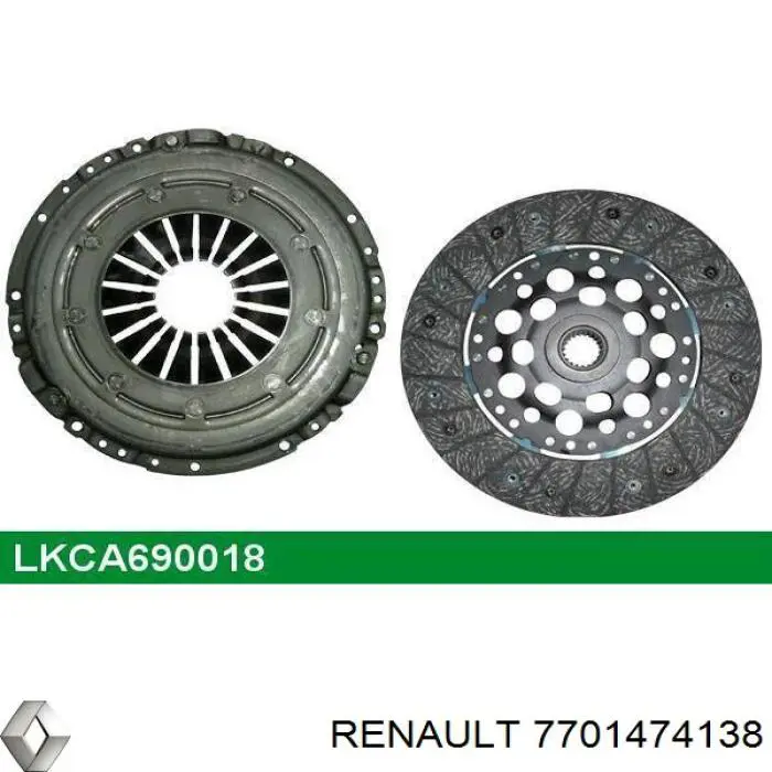 Комплект сцепления (3 части) Renault (RVI) 7701474138 цена, от 161.70 USD