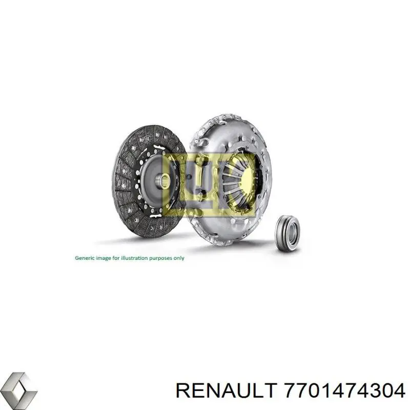 Сцепление 7701474304 Renault (RVI)