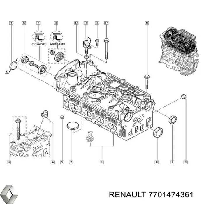 7701474361 Renault (RVI)