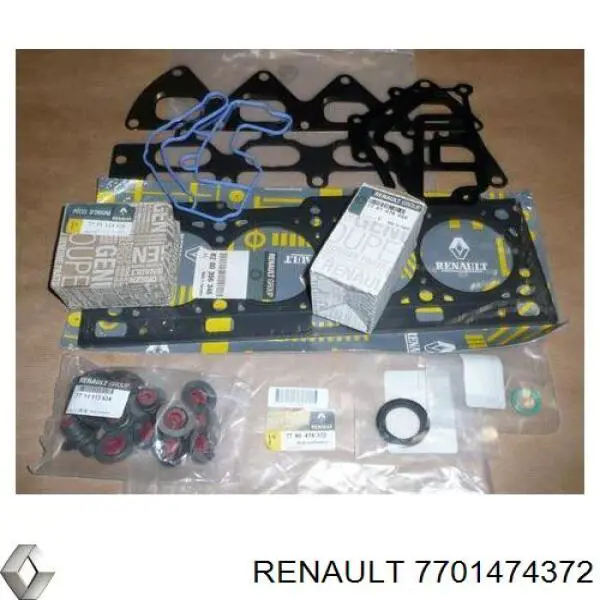 Комплект прокладок двигателя верхний Renault (RVI) 7701474372