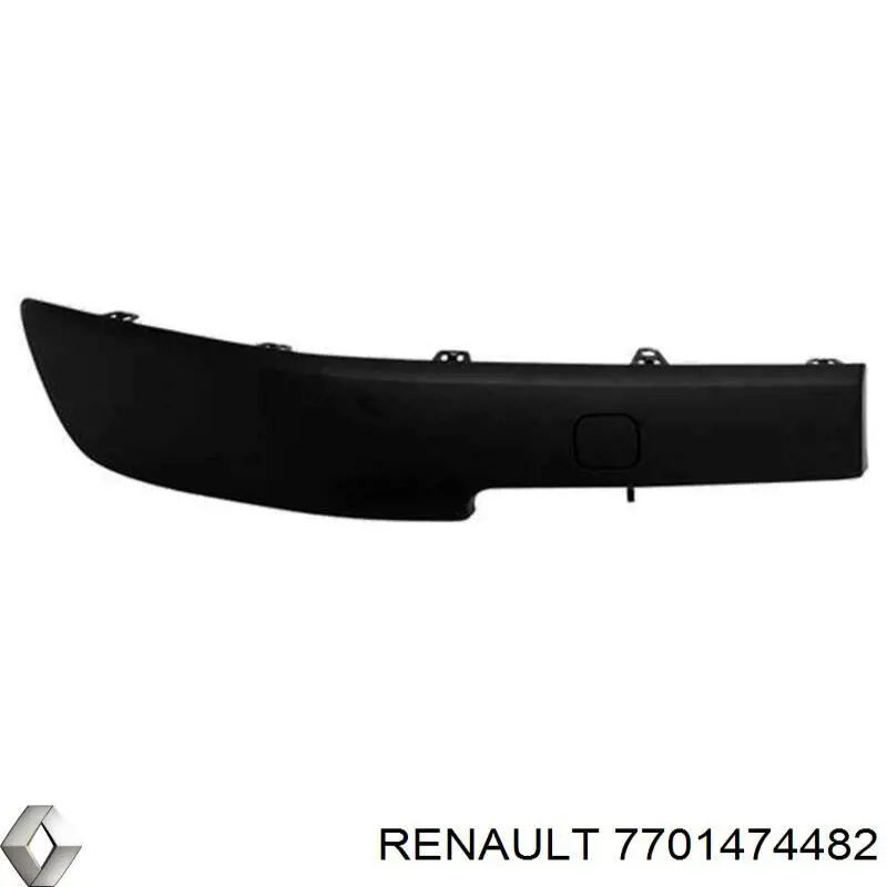 7701474482 Renault (RVI) накладка бампера переднего правая