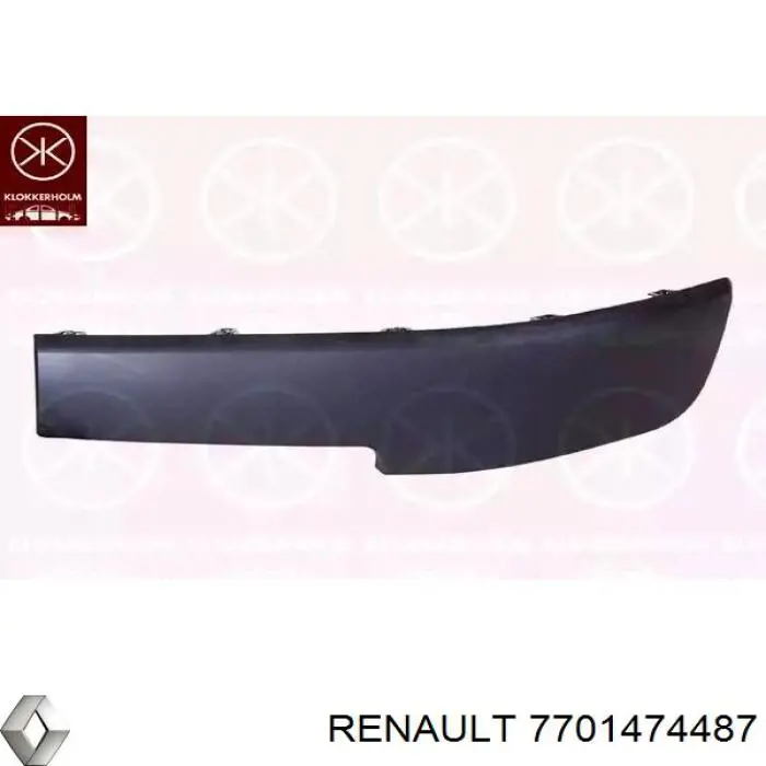 7701474487 Renault (RVI) накладка бампера заднего