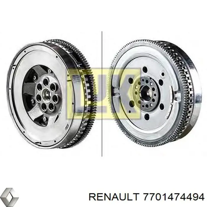 Купить 7701474494 Renault (RVI) Маховик с зубчатым ободом
