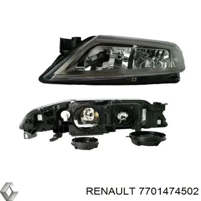 Фара левая Renault (RVI) 7701474502 цена, от 450.77 USD