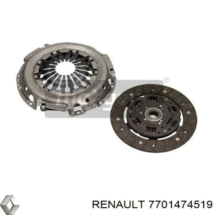 Купить 7701474519 Renault (RVI) Комплект сцепления (диск, корзина, подшипник)