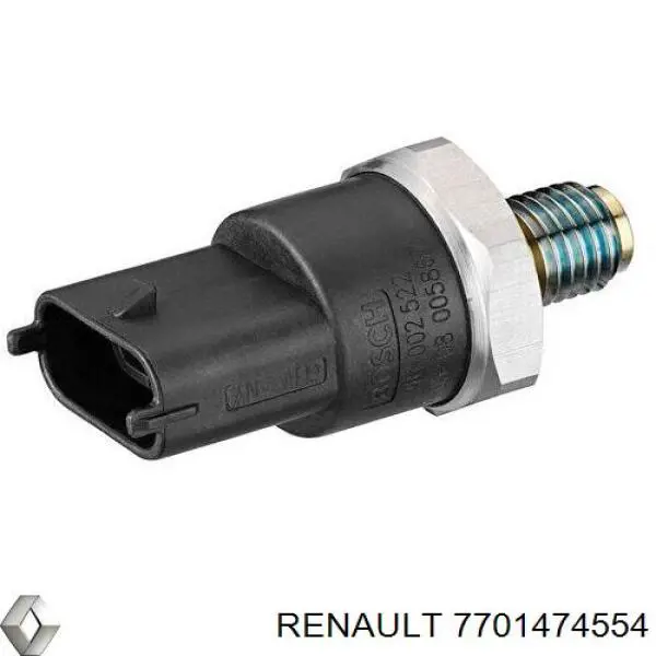 Sensor de presión de combustible 7701474554 Renault (RVI)