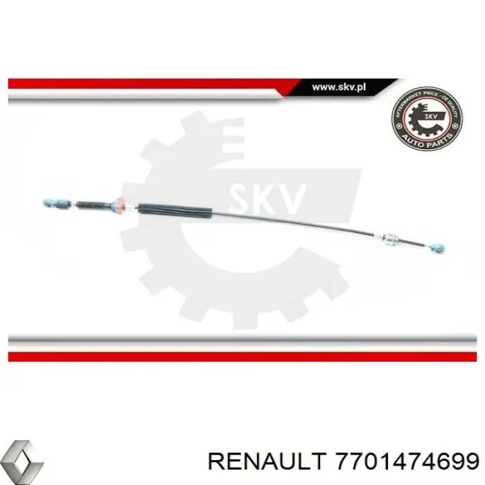 Трос переключения передач 7701474699 Renault (RVI)