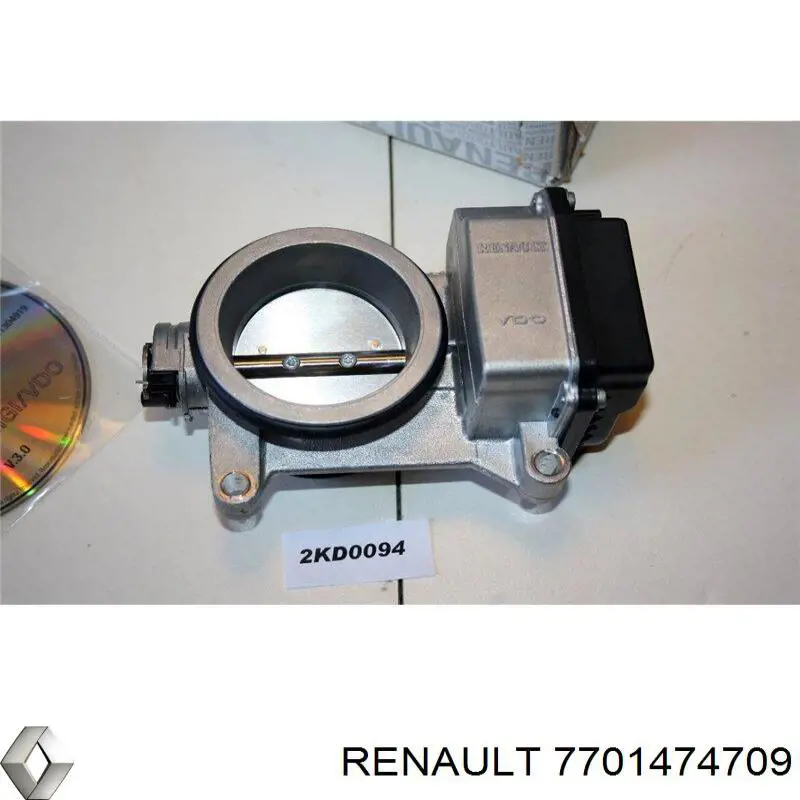 7701474709 Renault (RVI) válvula de borboleta montada