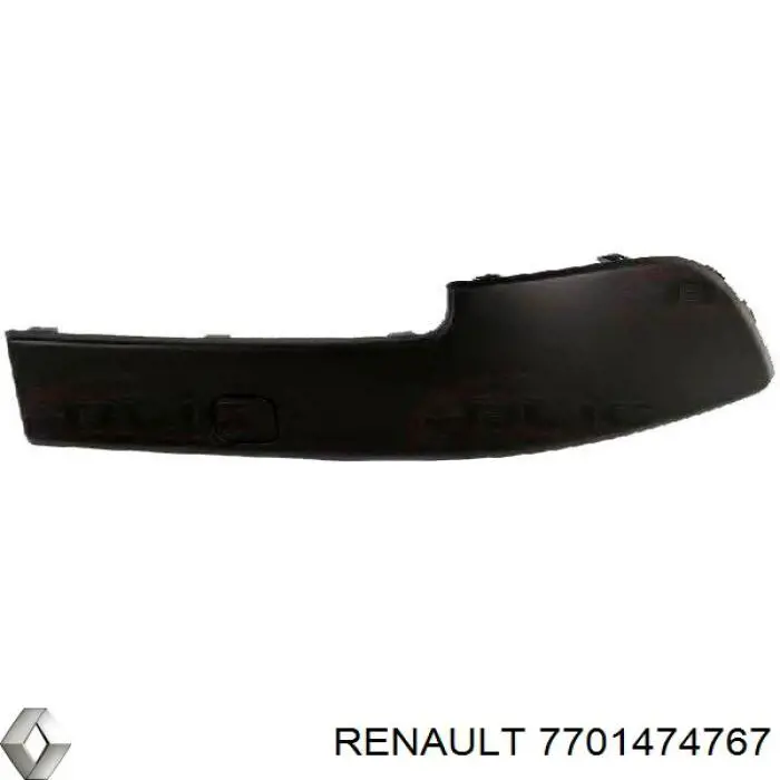 7701474767 Renault (RVI) молдинг бампера переднего правый