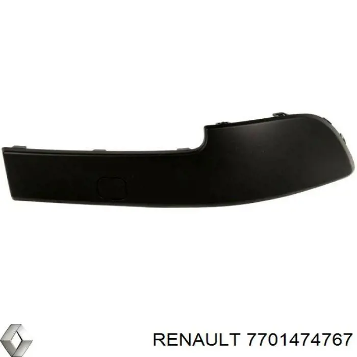 Купить 7701474767 Renault (RVI) Молдинг бампера переднего правый