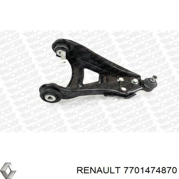 Правый рычаг передней нижней подвески Renault (RVI) 7701474870 цена, от 41.48 USD