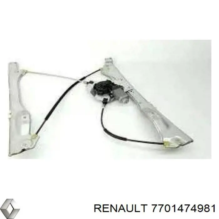 Молдинг задней левой двери 7701474981 Renault (RVI)