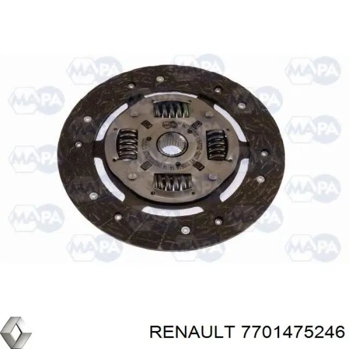 Compre 7701475246 Renault (RVI) Kit de embraiagem (3 peças)