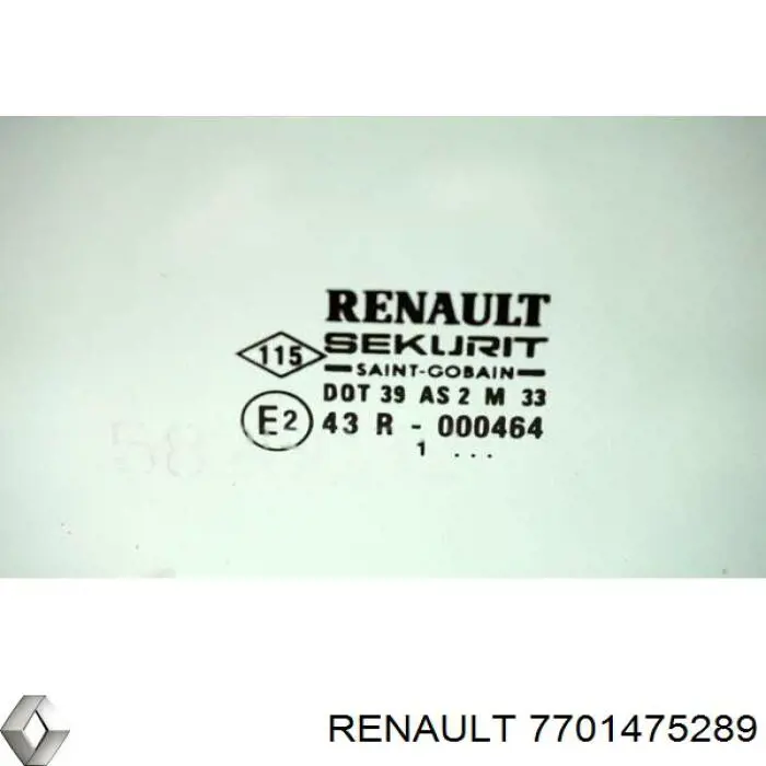 Стекло пассажирской двери Renault (RVI) 7701475289 цена, от 14.09 USD