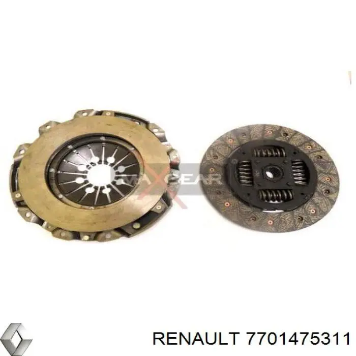 Kit de embraiagem (3 peças) Renault (RVI) 7701475311