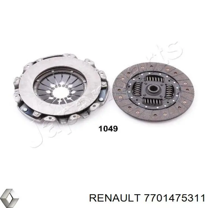 7701475311 Renault (RVI) Kit de embraiagem (3 peças)
