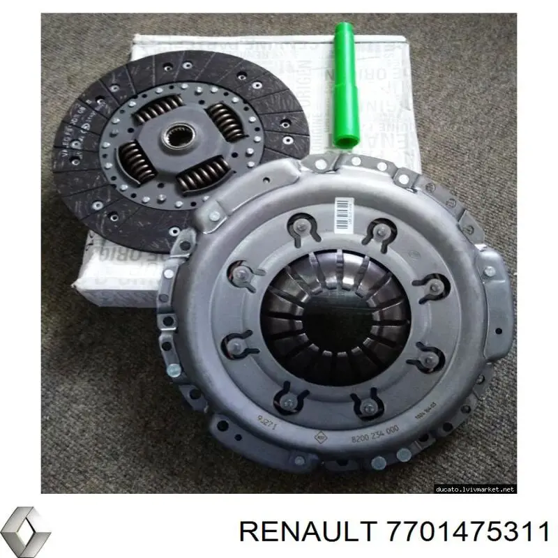 Kit de embraiagem (3 peças) Renault (RVI) 7701475311 preço, a partir de 584,75 USD