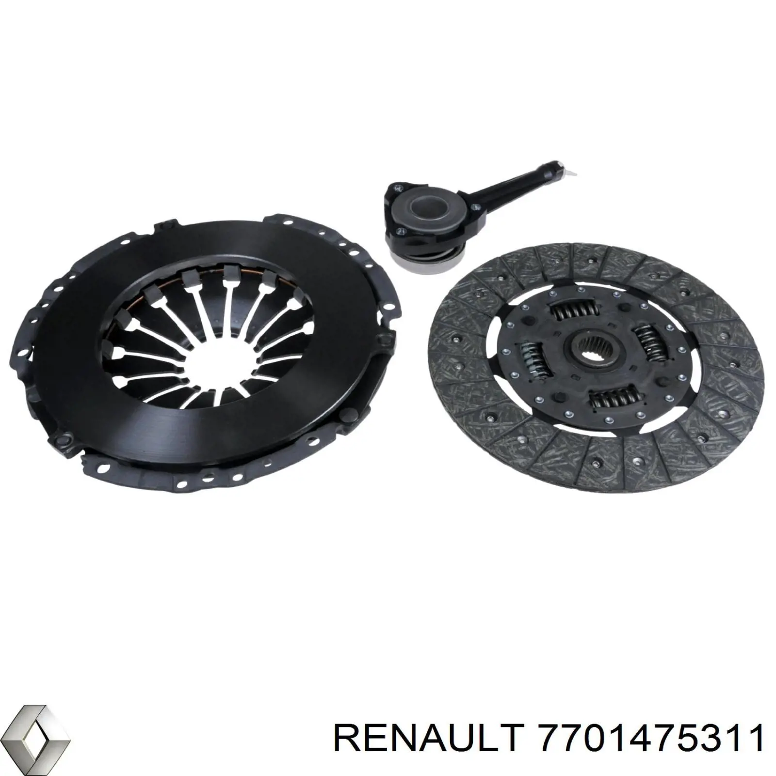 Compre 7701475311 Renault (RVI) Kit de embraiagem (3 peças)