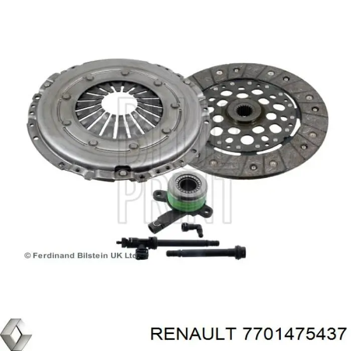 Комплект сцепления (3 части) Renault (RVI) 7701475437 цена, от 163.70 USD
