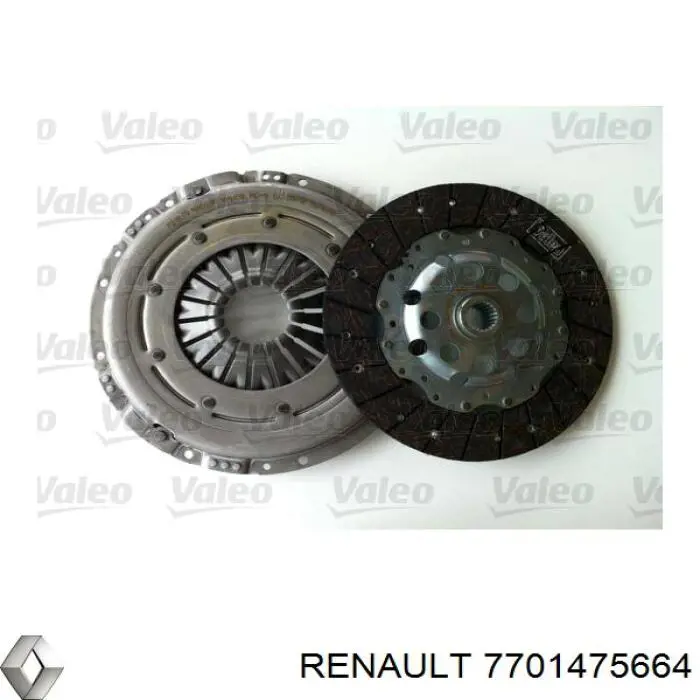 Купить 7701475664 Renault (RVI) Комплект сцепления (диск, корзина, подшипник)