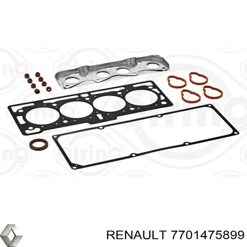 Juego de juntas de motor, completo, superior 7701475899 Renault (RVI)