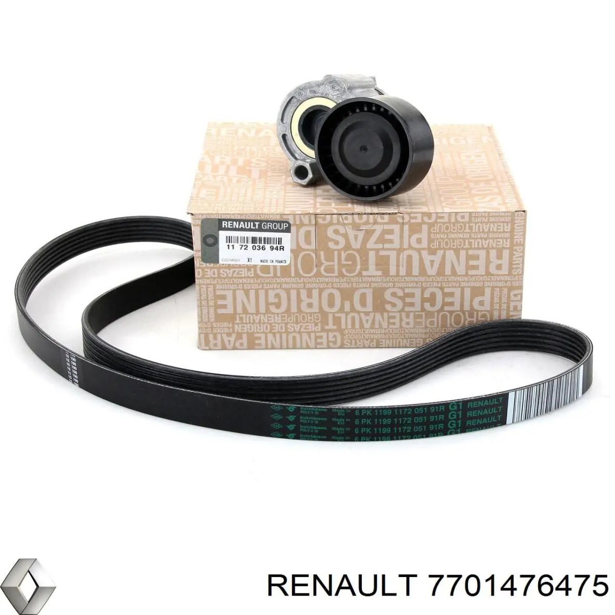 Ремень приводной 7701476475 Renault (RVI)