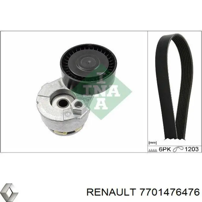 Ремень приводной 7701476476 Renault (RVI)