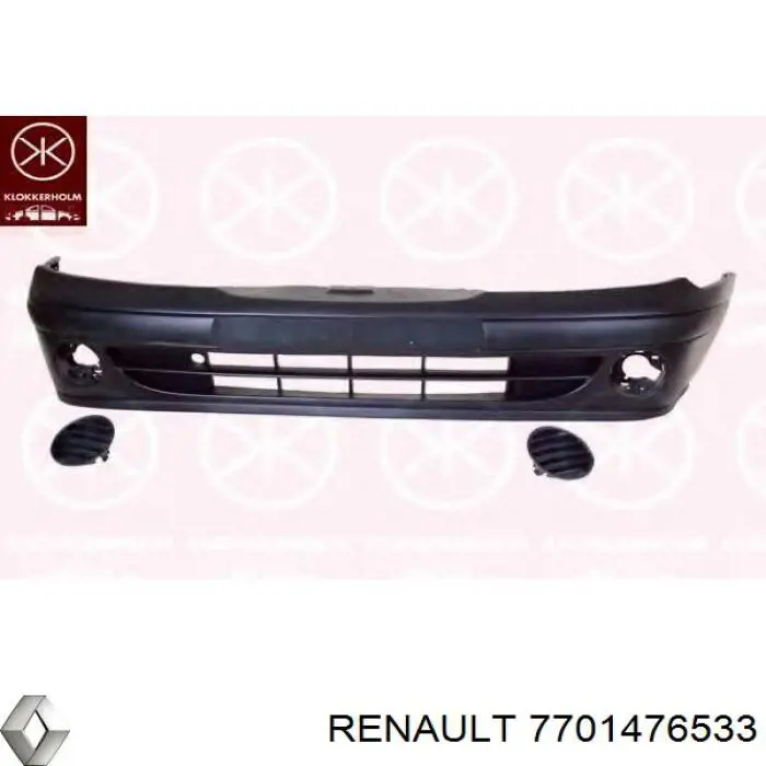 7701476533 Renault (RVI) передний бампер