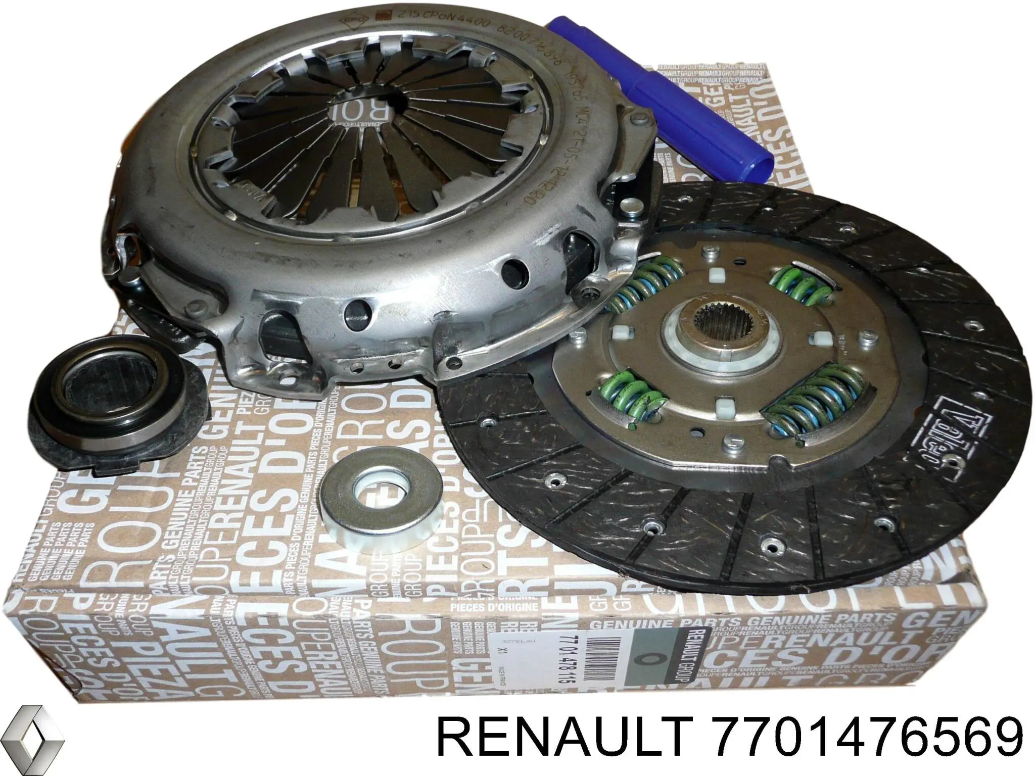 Kit de embrague (3 partes) 7701476569 Renault (RVI)