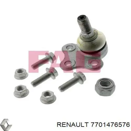 Нижняя шаровая опора 7701476576 Renault (RVI)