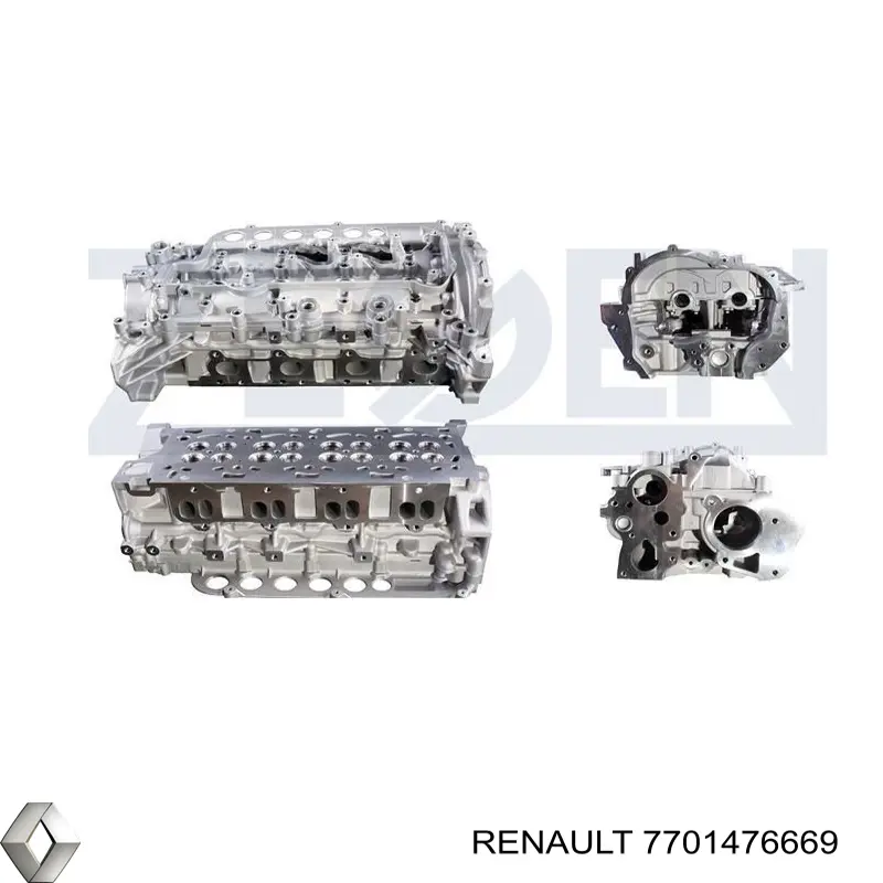 7701476669 Renault (RVI) головка блока цилиндров (гбц)
