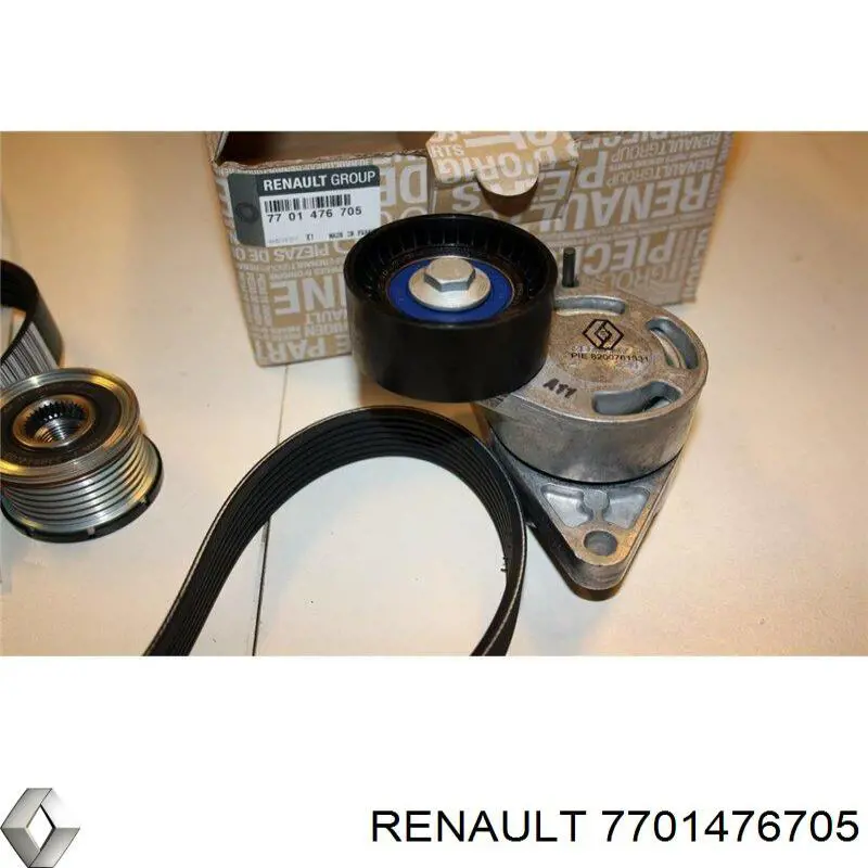 7701476705 Renault (RVI) ремень агрегатов приводной, комплект