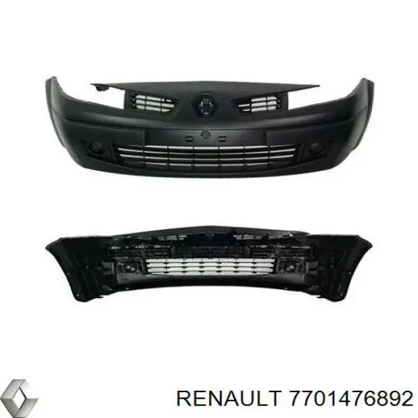 7701476892 Renault (RVI) pára-choque dianteiro