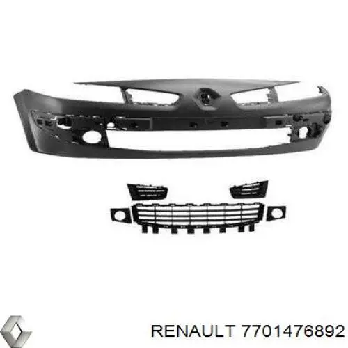Бампер на авто Renault (RVI) 7701476892 цена, от 18.85 USD
