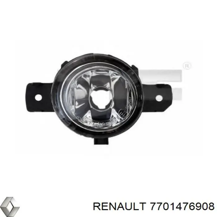7701476908 Renault (RVI) заглушка (решетка противотуманных фар бампера переднего)