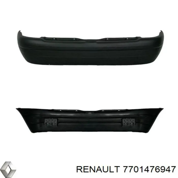 Купить 7701476947 Renault (RVI) Накладка бампера заднего