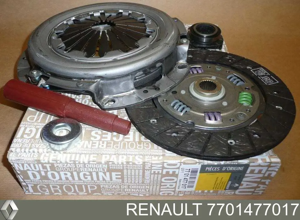 7701477017 Renault (RVI) kit de embraiagem (3 peças)