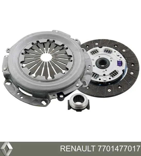 Купить 7701477017 Renault (RVI) Комплект сцепления (диск, корзина, подшипник)
