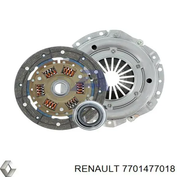Купить 7701477018 Renault (RVI) Комплект сцепления (диск, корзина, подшипник)