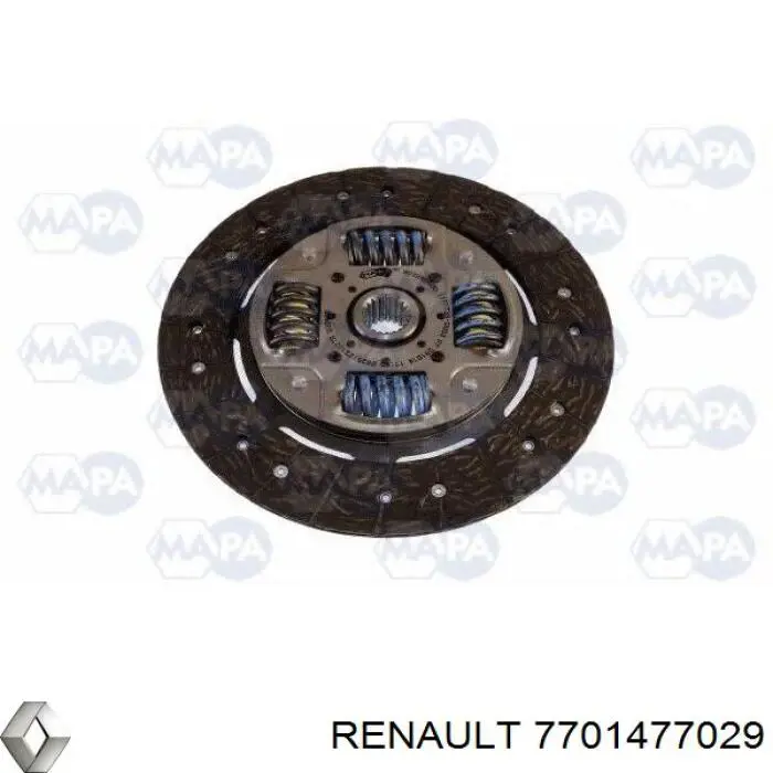 Купить 7701477029 Renault (RVI) Комплект сцепления (диск, корзина, подшипник)
