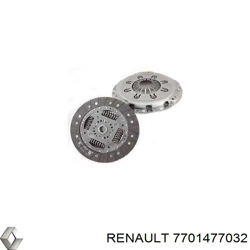 Купить 7701477032 Renault (RVI) Комплект сцепления (диск, корзина, подшипник)