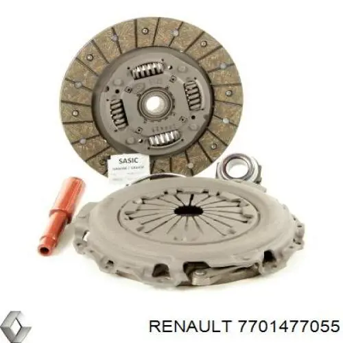 Купить 7701477055 Renault (RVI) Комплект сцепления (диск, корзина, подшипник)
