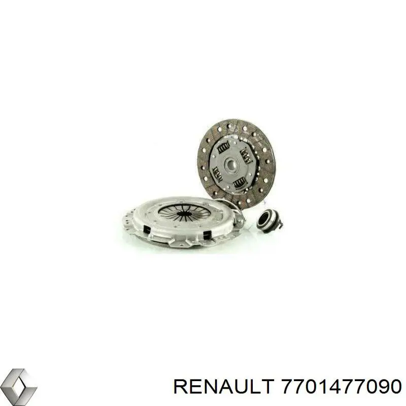 Купить 7701477090 Renault (RVI) Комплект сцепления (диск, корзина, подшипник)