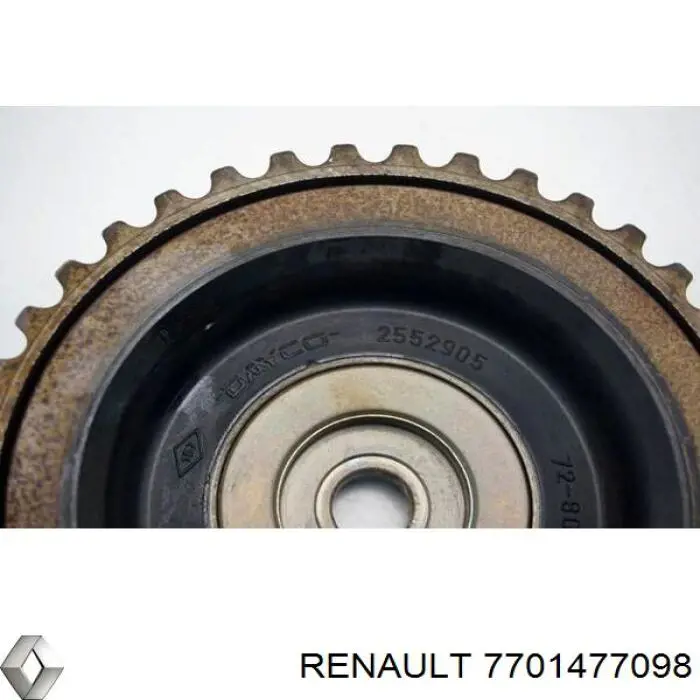 Звездочка-шестерня распредвала двигателя, выпускного Renault (RVI) 7701477098