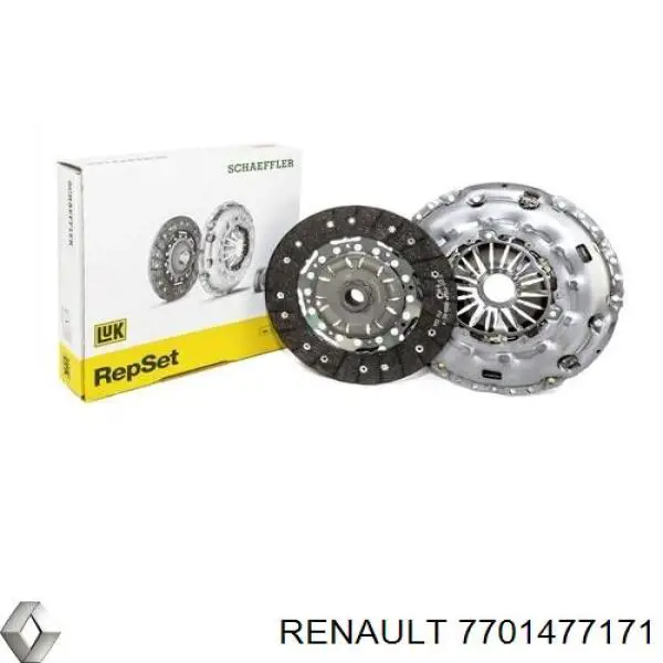 Купить 7701477171 Renault (RVI) Комплект сцепления (диск, корзина, подшипник)