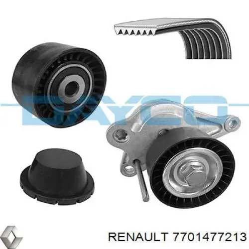 Ремень агрегатов приводной, комплект Renault (RVI) 7701477213 цена, от 96.77 USD